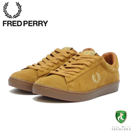 FRED PERRY フレッドペリー  B4323831（メンズ）SPENCER SUEDE （スペンサー スエード） カラー：GINGER 天然皮革 ローカット スニーカー  「靴」