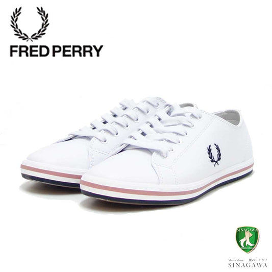 FRED PERRY フレッドペリー  B4333 646（レディース）KINGSTON LEATHER カラー：WHITE 天然皮革 ローカットスニーカー テニスシューズ  「靴」