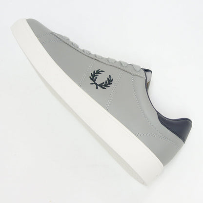 FRED PERRY フレッドペリー  B 4334 181（ユニセックス）SPENCER LEATHER （スペンサー レザー） カラー：Limestone 天然皮革のローカットスニーカー  「靴」