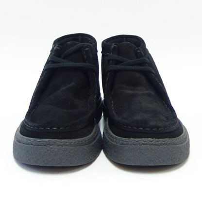 FRED PERRY フレッドペリー  B 4351 102（ユニセックス）Dawson Mid Suede （ダーソン） カラー：ブラック スエードレザー ミッドカット ブーツ ポルトガル製 「靴」