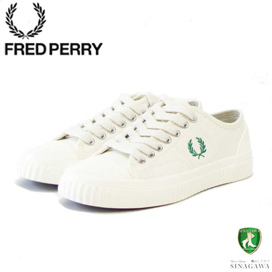 FRED PERRY フレッドペリー  B4365 D06(ユニセックス)HUGHES LOW Canvas カラー:LIGHT ECRU  キャンバス ローカットスニーカー テニスシューズ  「靴」