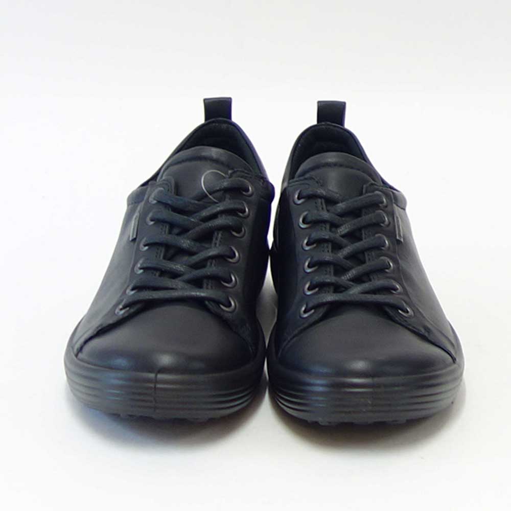 エコー ECCO SOFT 7 GORE-TEX W ブラック 440303 01001 （レディース）ゴアテックス 防水 快適な履き心地のレザースニーカー  レースアップ ウォーキングシューズ 旅行「靴」