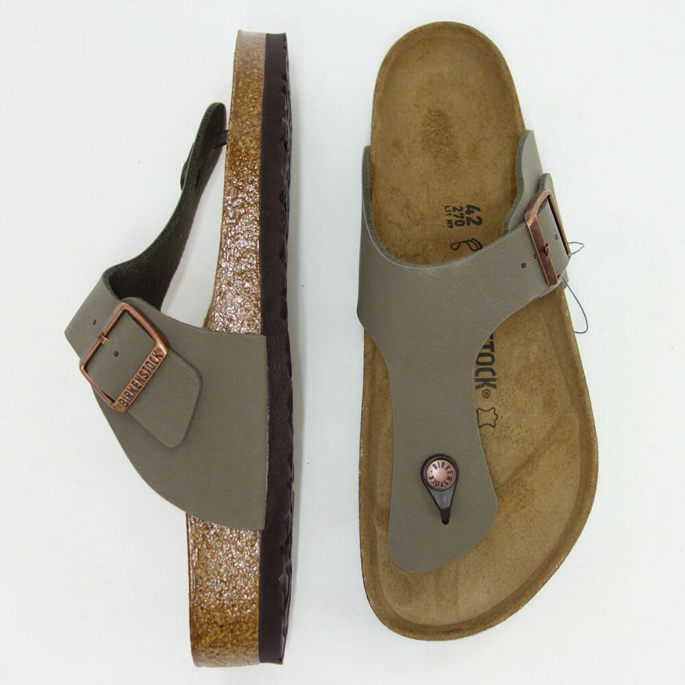 BIRKENSTOCK ビルケンシュトック Ramses BS（ラムゼス）44051 ヌバック／ストーン（メンズ サンダル）「正規輸入品」ドイツ製 サボ クロッグ 「靴」