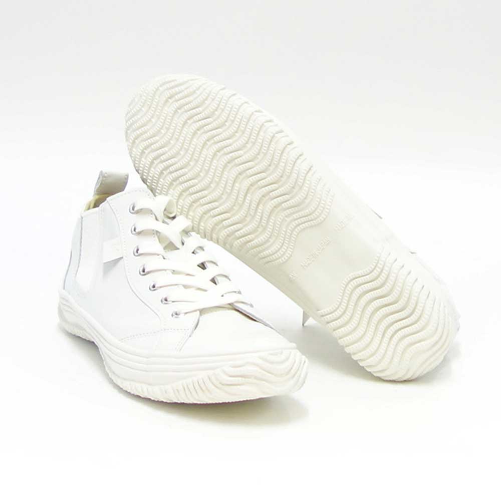スピングルムーブ SPINGLE MOVE スピングルムーヴ SPM-442（ユニセックス）ホワイト/ ホワイト (82)   カンガルーレザー 天然皮革 スニーカー ラバーソール メンズ レディース 「靴」