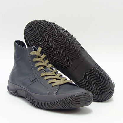 スピングルムーブ SPINGLE MOVE スピングルムーヴ SPM-443（ユニセックス）チャコールグレー (108)   カンガルーレザー 天然皮革 スニーカー ラバーソール ハイカット サイドジップ「靴」
