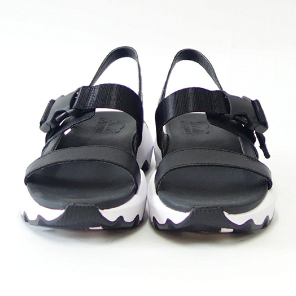 【SALE 40%OFF】 ソレル SOREL NL 4697（レディース サンダル） キネティックインパクトスリング：ブラック / ホワイト (010)   天然皮革 アンクルストラップ サンダル「靴」