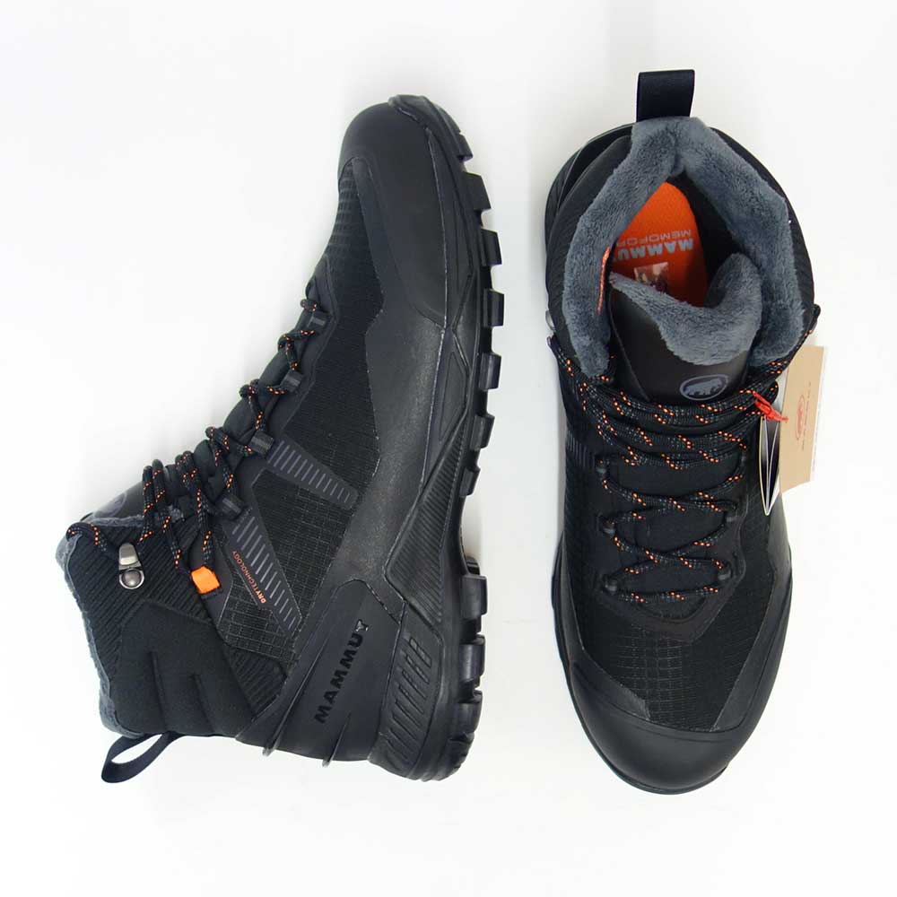 MAMMUT マムート Blackfin III Mid DT Men 303004810（メンズ）カラー：black-black(0052) アウトドアスニーカー ウォーキングシューズ 防水 防寒ハイキングシューズ「靴」