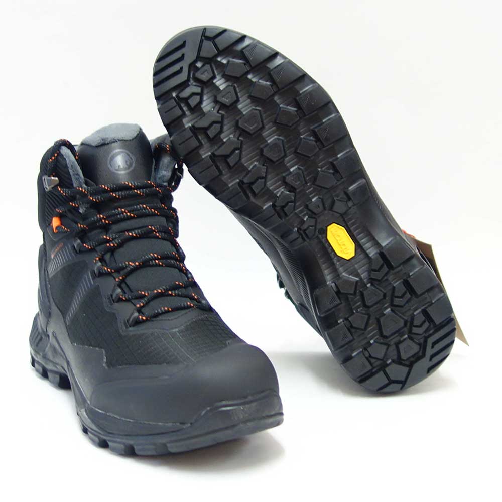 MAMMUT マムート Blackfin III Mid DT Men 303004810（メンズ）カラー：black-black(0052) アウトドアスニーカー ウォーキングシューズ 防水 防寒ハイキングシューズ「靴」