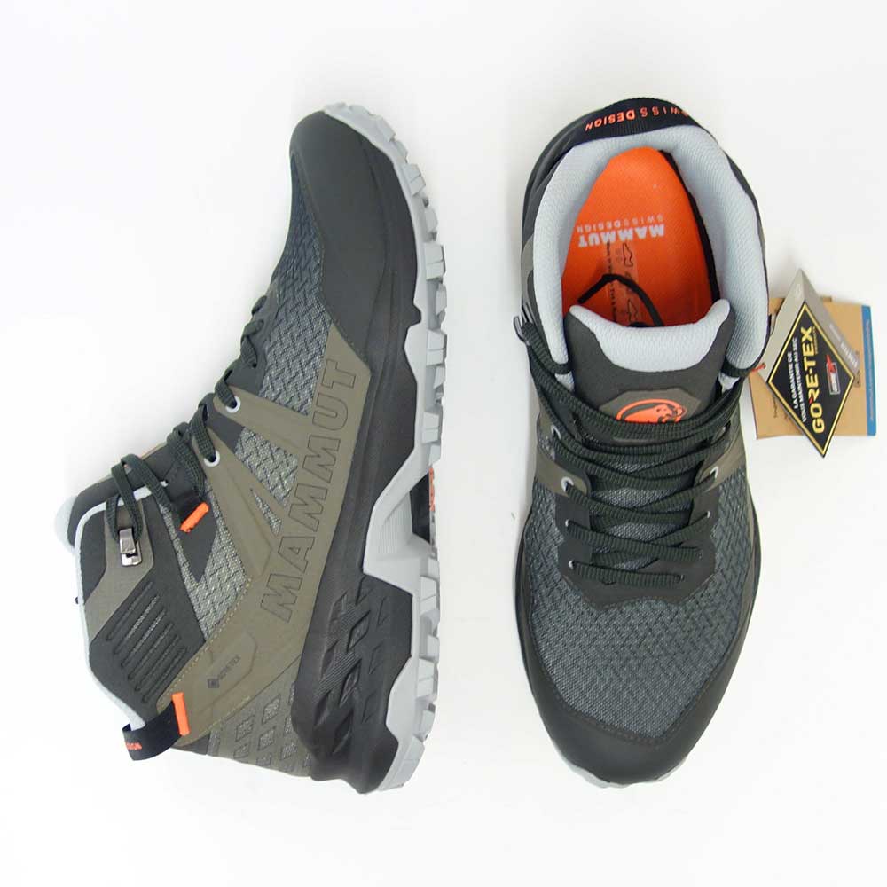 MAMMUT マムート Sertig II Mid GTX Men 303004280（メンズ）カラー：dark tin-tin(00693) アウトドアスニーカー ウォーキングシューズ 防水ハイキングシューズ「靴」