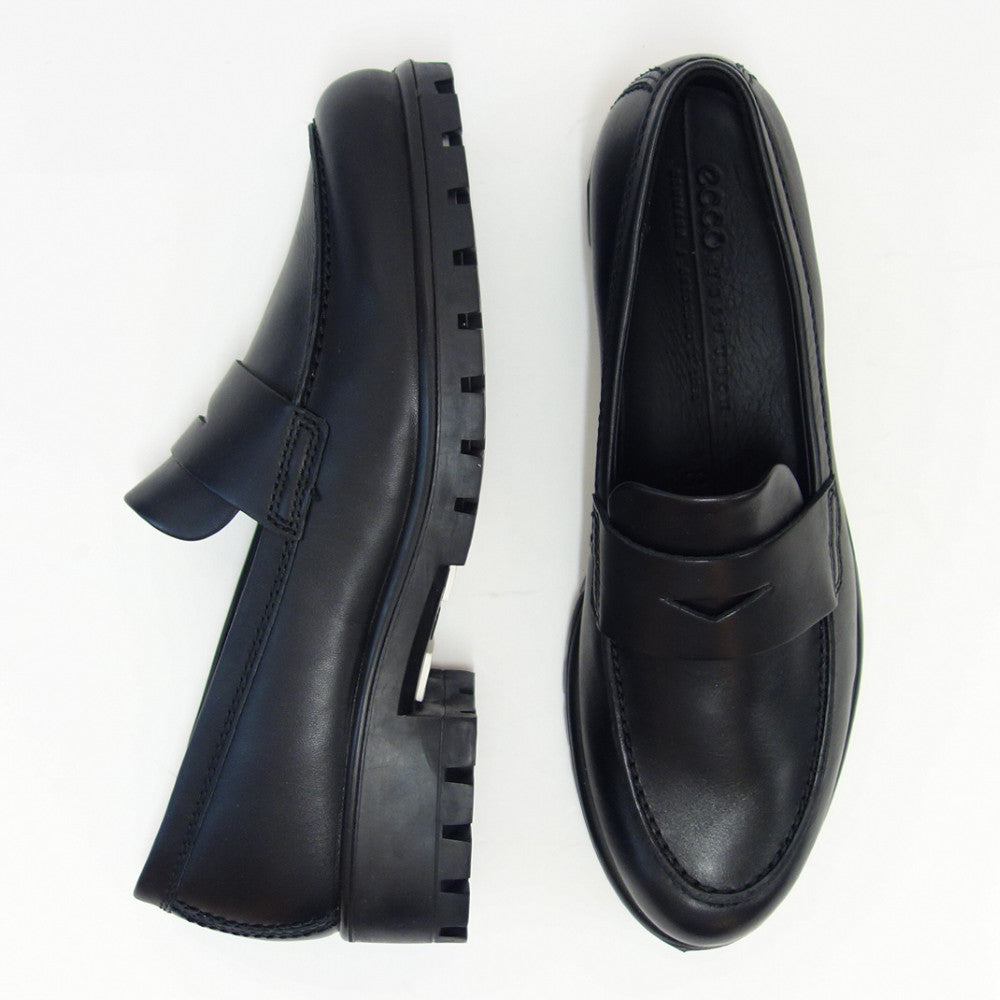 エコー ECCO MODTRAY WOMEN'S MOC-TOE PENNY LOAFER ブラック 49001301001 （レディース）快適な履き心地のレザーローファー  スリッポン 「靴」