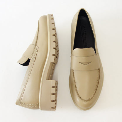 エコー ECCO MODTRAY WOMEN'S MOC-TOE PENNY LOAFER ベージュ 49001301631 （レディース）快適な履き心地のレザーローファー  スリッポン 「靴」