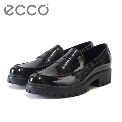 エコー ECCO MODTRAY WOMEN'S MOC-TOE PENNY LOAFER ブラックエナメル 49001321001 （レディース）快適な履き心地のレザーローファー  スリッポン 「靴」