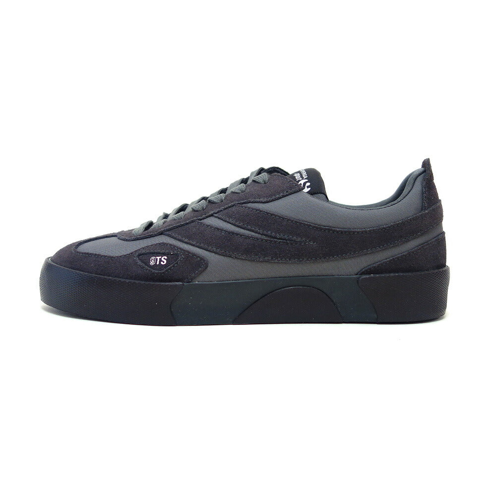 スペルガ SUPERGA 1499 9TS COURT（レディース）GREY MAGNET / BLACK BRISTOL (4a7141vwan2)  スエードレザースニーカー 「靴」