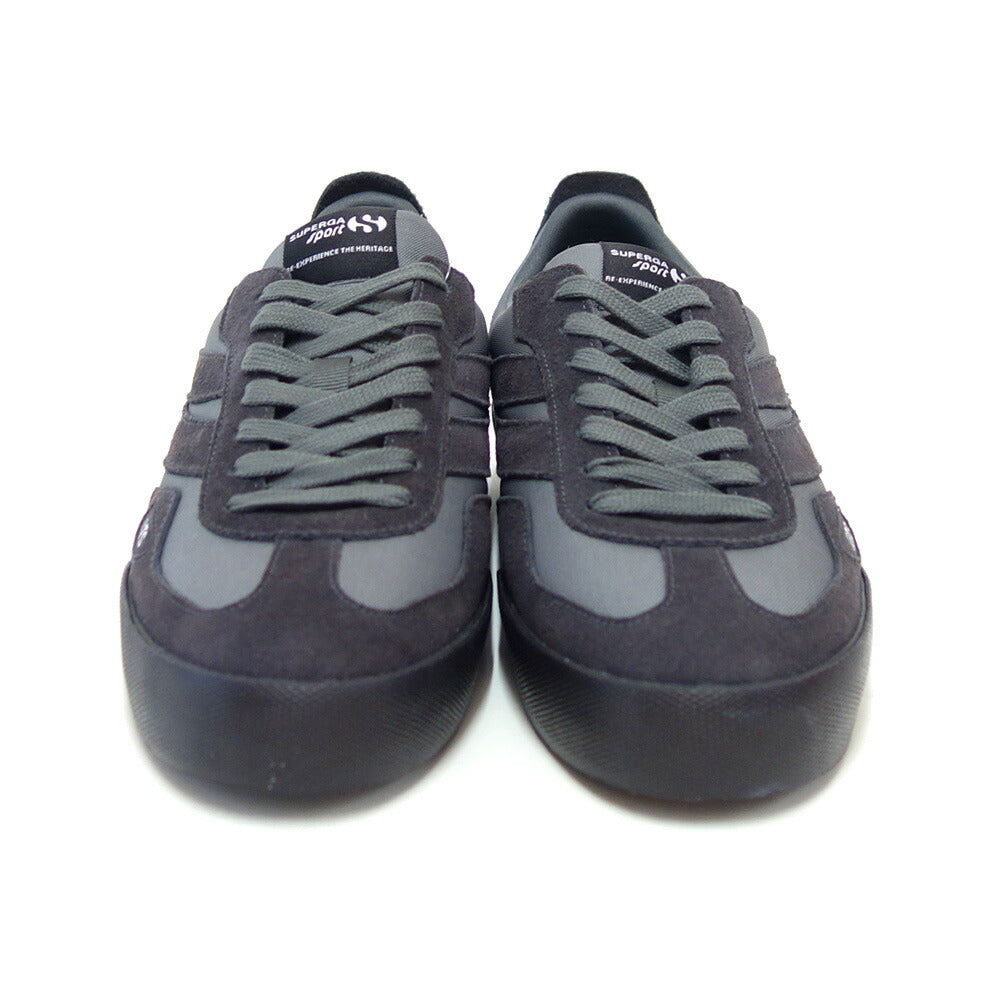 スペルガ SUPERGA 1499 9TS COURT（レディース）GREY MAGNET / BLACK BRISTOL (4a7141vwan2)  スエードレザースニーカー 「靴」