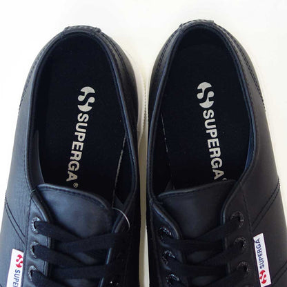 スペルガSUPERGA2750NAPPA（ユニセックス）ブラック(4a8115bwadt)ナッパレザースニーカー「靴」