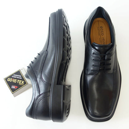 エコー ECCO HELSINKI 2 MENS GORE TEX SHOES   500204 01001 ブラック（メンズ）ゴアテックス 防水 プレミアムレザー ビジネスシューズ レースアップ スクエアトゥ「靴」