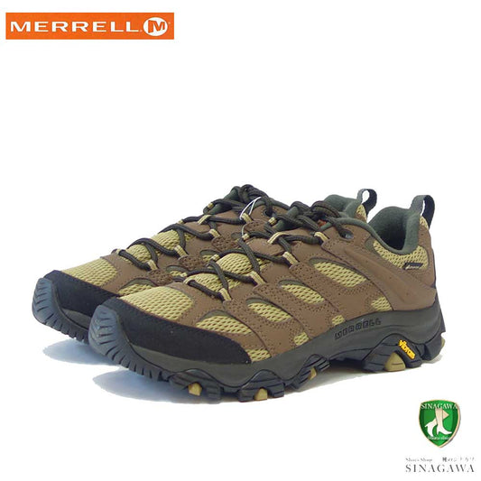 メレル MERRELL （メンズ）モアブ 3 シンセティック ゴアテックス  MOAB 500247  ローカット カラー（KANGAROO/COYOTE）  GORE-TEX 完全防水 通気性メッシュ アウトドアシューズ ウォーキング ハイキング トレイル 「靴」