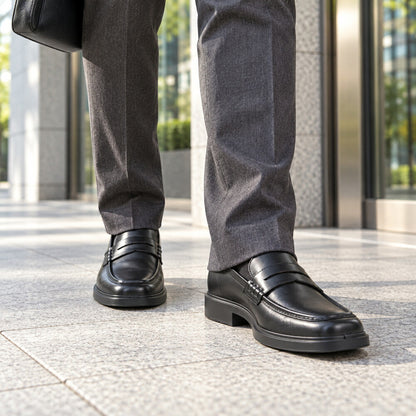 エコーECCOHELSINKI2MEN'SPENNYLOAFER50035401001ブラック（メンズ）上質レザーのビジネスシューズローファースリッポンスクエアトゥ「靴」