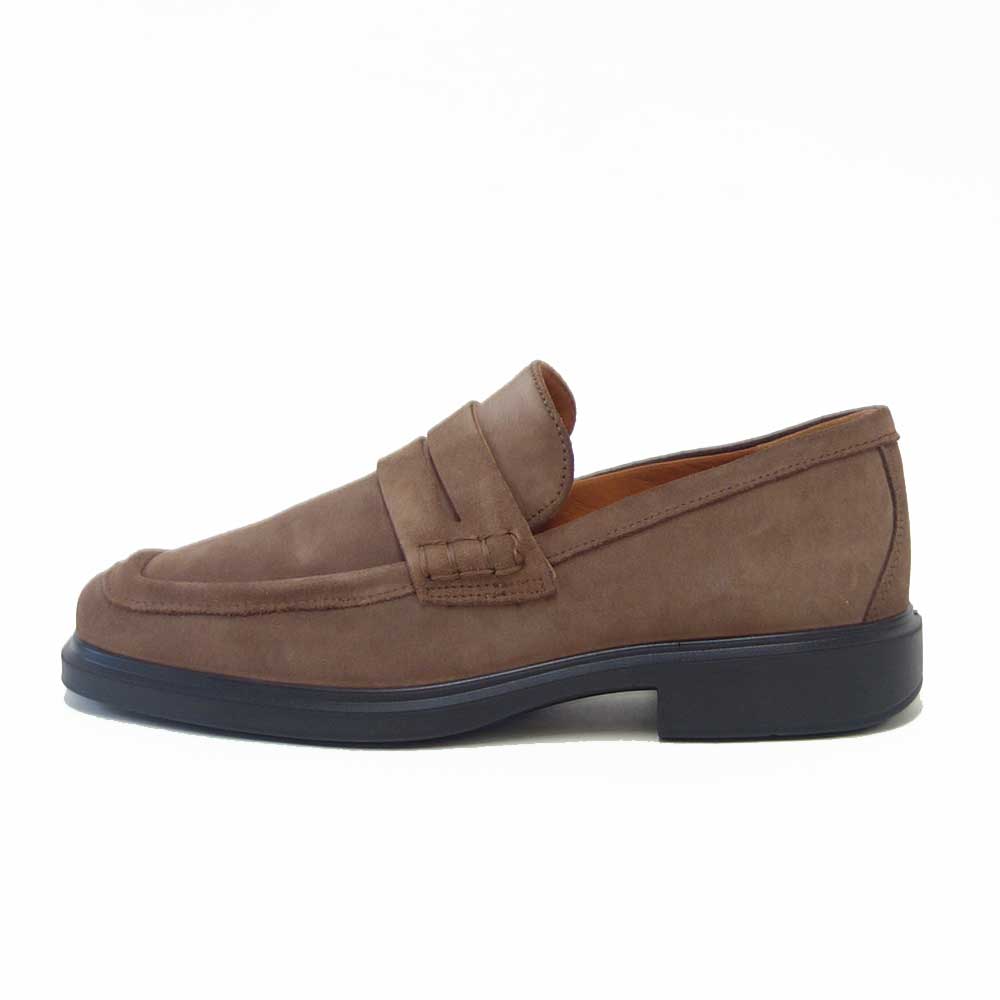 エコーECCOHELSINKI2MEN'SPENNYLOAFER50035405482ブラウンスエード（メンズ）上質レザーのビジネスシューズローファースリッポンスクエアトゥ「靴」