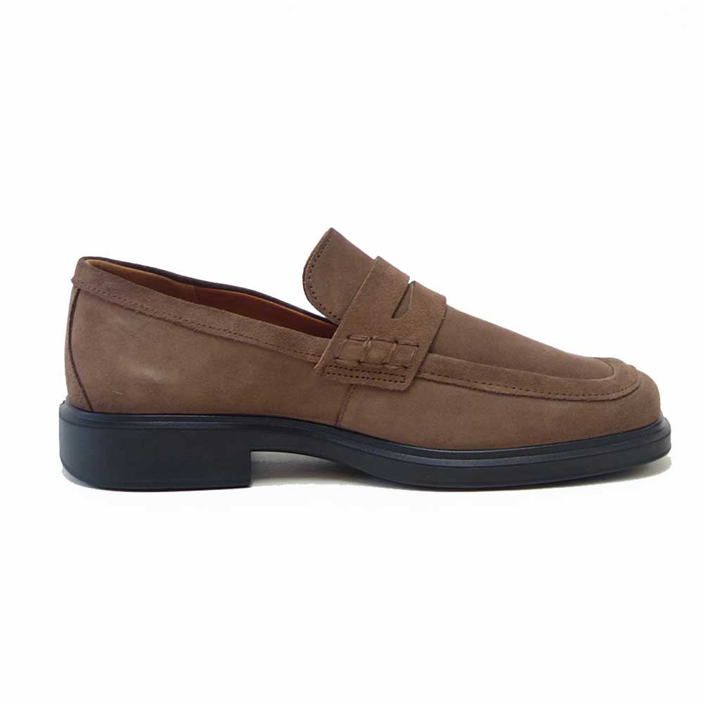 エコーECCOHELSINKI2MEN'SPENNYLOAFER50035405482ブラウンスエード（メンズ）上質レザーのビジネスシューズローファースリッポンスクエアトゥ「靴」