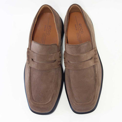 エコーECCOHELSINKI2MEN'SPENNYLOAFER50035405482ブラウンスエード（メンズ）上質レザーのビジネスシューズローファースリッポンスクエアトゥ「靴」