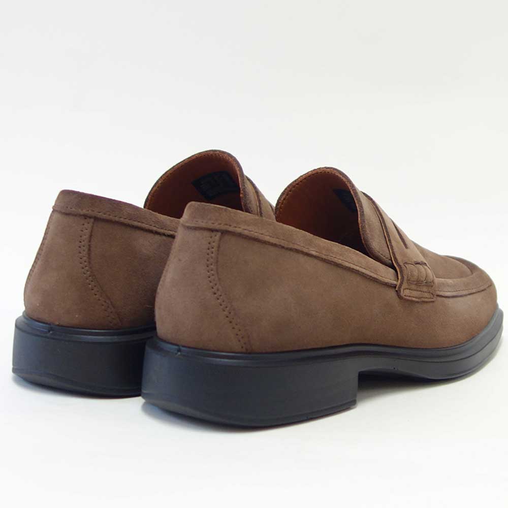 エコーECCOHELSINKI2MEN'SPENNYLOAFER50035405482ブラウンスエード（メンズ）上質レザーのビジネスシューズローファースリッポンスクエアトゥ「靴」