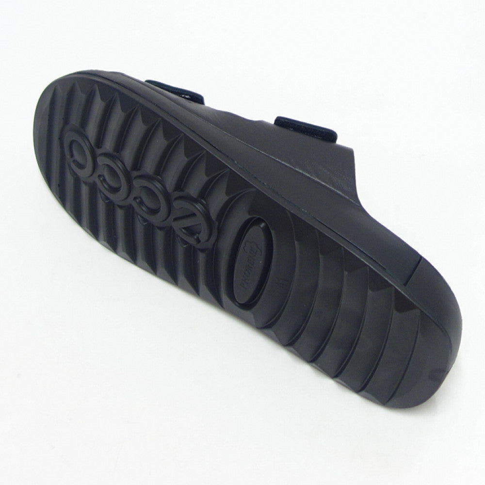 エコー ECCO 2ND COZMO M   ブラック 500904 01001（メンズ）天然皮革 ウォーキング サンダル  コンフォート レザーサンダル オフィス 室内 仕事履き「靴」