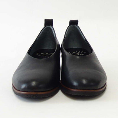 SAYA（サヤ） 51003 ブラック 天然皮革 フラットパンプス カッターシューズ シープスキン 外反母趾対応 おしゃれ 快適 日本製 靴職人 ハンドメイド 通勤 仕事履き 「靴」