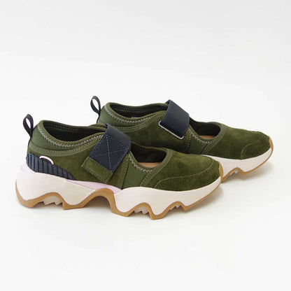 ソレルSORELNL5107（レディース）キネティックインパクト2メリージェーン：UtilityGreenGum(355)スエード&ストレッチスリッポンシューズ「靴」