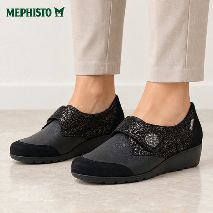 メフィストMEPHISTOMOBILSBRANDA（ブランダ）ブラック5145856天然皮革コンフォートウォーキングシューズ（レディース）「靴」正規品快適靴旅行