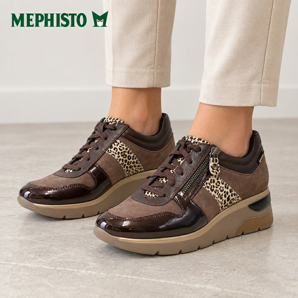 メフィストMEPHISTOELISIA（エリシア）ブロンズ5145956天然皮革スニーカーレースアップウォーキングシューズ（レディース）「靴」正規品快適靴旅行