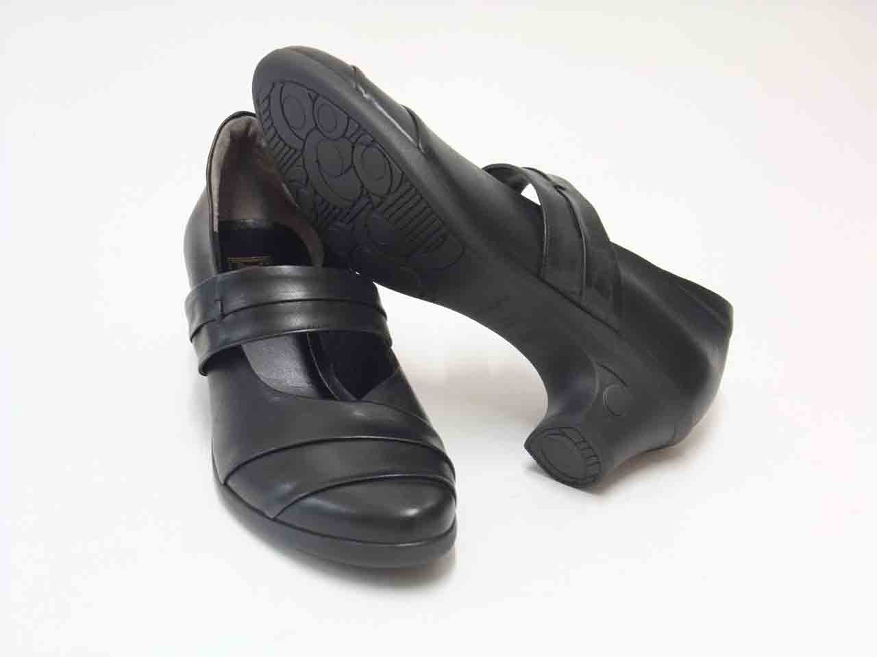 疲れにくいコンフォートパンプス（4E） FIZZ REEN フィズリーン 5244 ブラック（日本製） ソフトな天然皮革で優しくフィット 「靴」 母の日 おすすめ ギフト