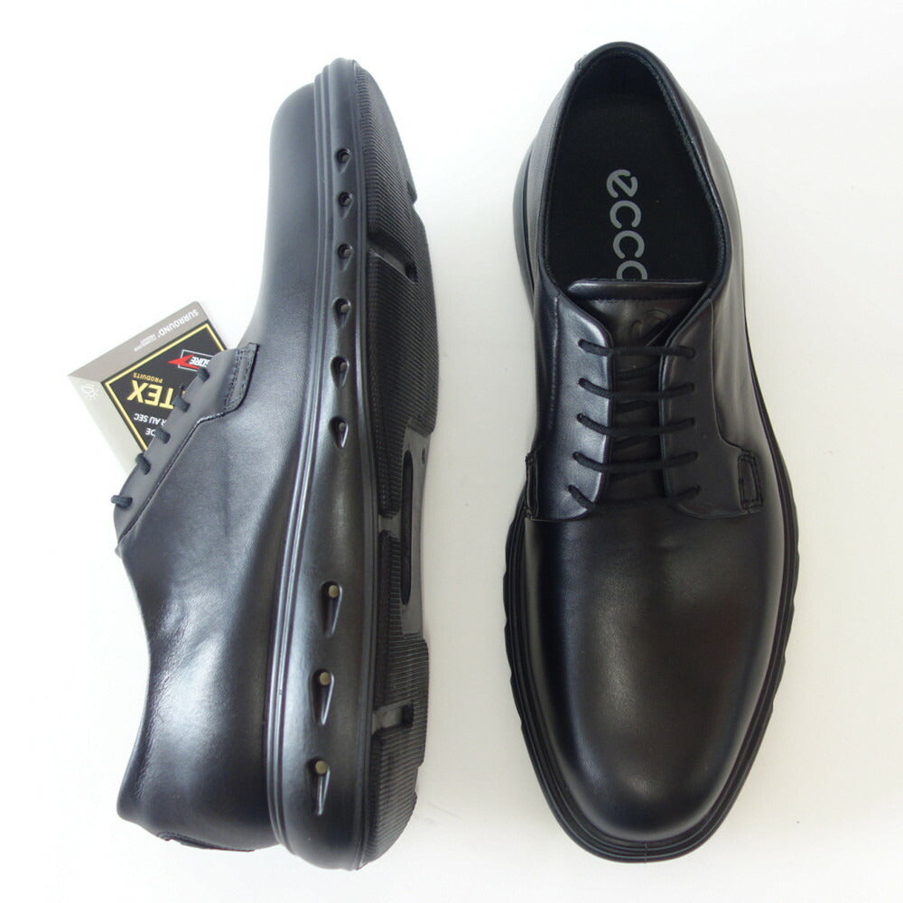 エコー ECCO HYBRID 720 DERBY SHOES   524704 01001 ブラック（メンズ）ゴアテックス 防水 プレミアムレザー ビジネスシューズ レースアップ 「靴」