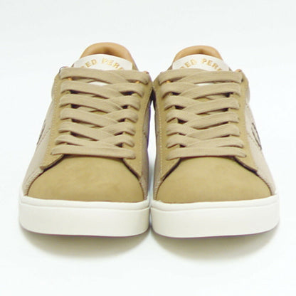 FRED PERRY フレッドペリー  B 5308 363（ユニセックス）SPENCER MESH / NUBUCK （スペンサー メッシュ／ヌバック） カラー：Warm Stone 天然皮革のローカットスニーカー  「靴」