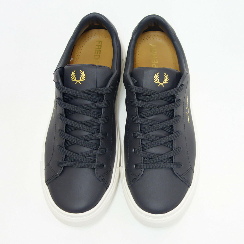 フレッドペリー FRED PERRY  B5310 G85（ユニセックス）B71 LEATHER カラー：GUNMETAL レザースニーカー  クラシックデザイン 「靴」