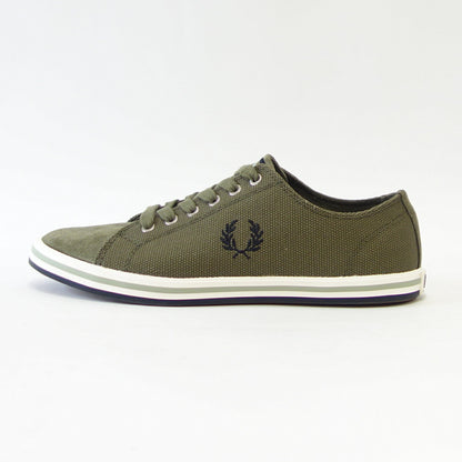 FRED PERRY フレッドペリー  B5315 Q55（ユニセックス）KINGSTON HEAVY CANVAS / SUEDE カラー：UNIFOME GREEN  天然皮革 ローカットスニーカー テニスシューズ  「靴」