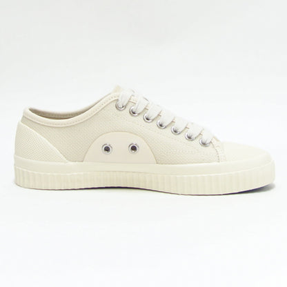 FRED PERRY フレッドペリー  B5322 560（ユニセックス）HUGHES LOW TEXTURD POLY カラー：ECRU  人工繊維 ローカットスニーカー テニスシューズ  「靴」