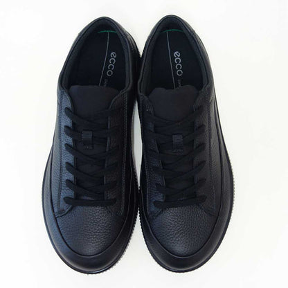 エコーECCOSOFTZEROM53777451052ブラック防水LACEUPLEAMEN'SSNEAKER（メンズ）快適な履き心地のレザースニーカーレースアップウォーキングシューズ旅行「靴」