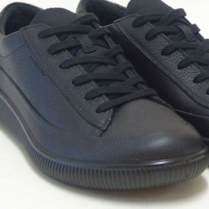 エコーECCOSOFTZEROM53777451052ブラック防水LACEUPLEAMEN'SSNEAKER（メンズ）快適な履き心地のレザースニーカーレースアップウォーキングシューズ旅行「靴」