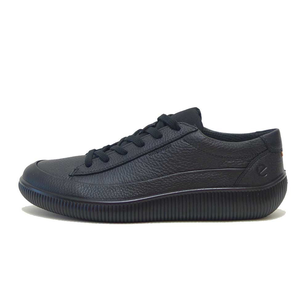 ★極美品★ecco エコー レースアップシューズ レザー ブラック 24.0㎝ ECCO エコー スニーカー メンズ シューズ レースアップ レザー