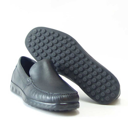 エコー ECCO S-LITE MOC MEN'S SLIP-ON   54051401001 ブラック（メンズ）上質レザーのビジネスシューズ スリッポン スクエアトゥ「靴」