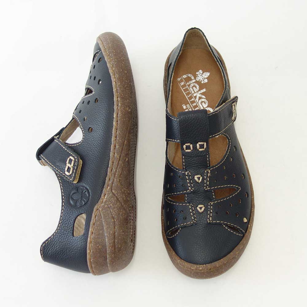 SALE 30%OFF】 rieker リーカー 54555-14 ブルー （レディース
