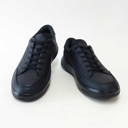 エコーECCOMOVEMSNEAKER55160401001ブラック（メンズ）快適な履き心地のレザースニーカーレースアップウォーキングシューズ旅行「靴」