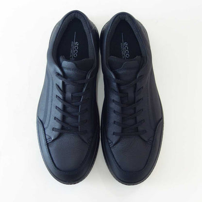 エコーECCOMOVEMSNEAKER55160401001ブラック（メンズ）快適な履き心地のレザースニーカーレースアップウォーキングシューズ旅行「靴」