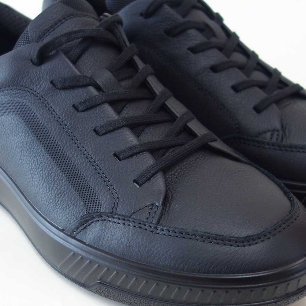 エコーECCOMOVEMSNEAKER55160401001ブラック（メンズ）快適な履き心地のレザースニーカーレースアップウォーキングシューズ旅行「靴」