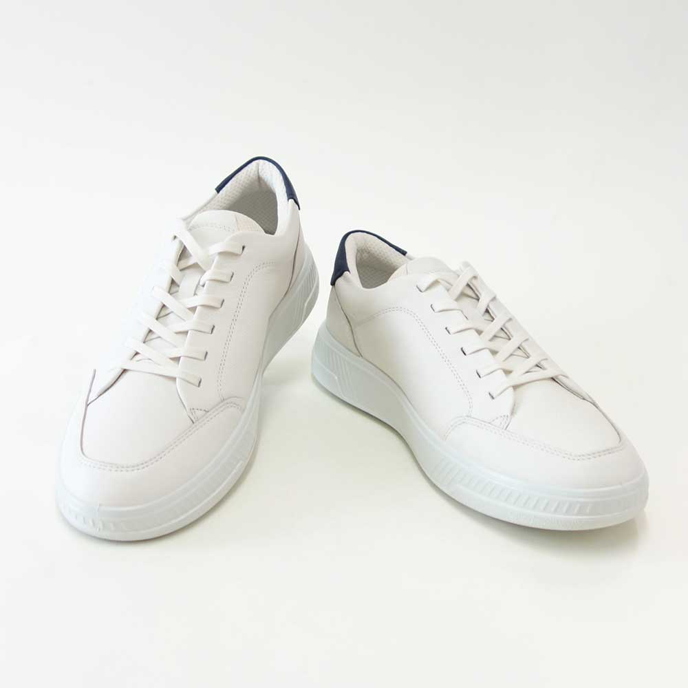 エコーECCOMOVEMSNEAKER55160451293ホワイト（メンズ）快適な履き心地のレザースニーカーレースアップウォーキングシューズ旅行「靴」