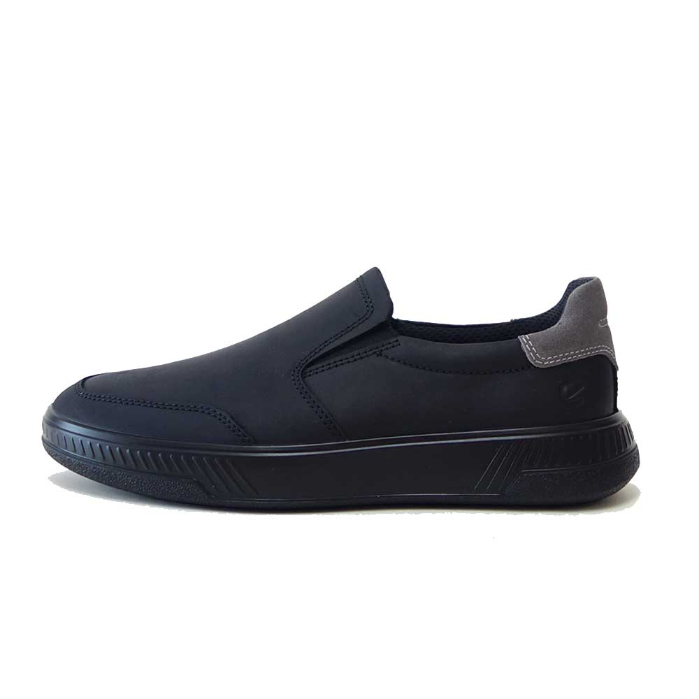 エコー ECCO MOVE M SNEAKER 55161452012 ブラック（メンズ） 快適な履き心地のレザースニーカー  スリッポン ウォーキングシューズ 旅行「靴」