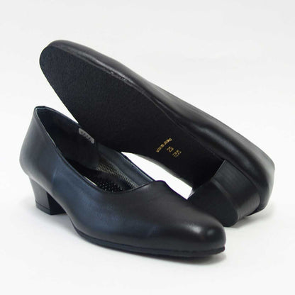 ラム革でできた足にやさしい快適パンプス FIZZ REEN フィズリーン 5556 ブラック ソフトな天然皮革で優しくフィット 「靴」 母の日 おすすめ ギフト