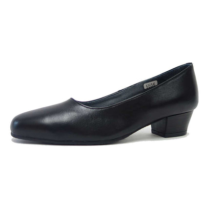 ラム革でできた足にやさしい快適パンプス FIZZ REEN フィズリーン 5556 ブラック ソフトな天然皮革で優しくフィット 「靴」 母の日 おすすめ ギフト