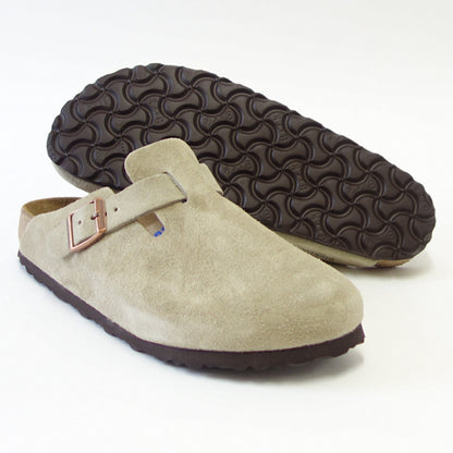 ビルケンシュトック BIRKENSTOCK Boston（ボストン）メンズ 幅広（レギュラーフィット） 560771（スエードレザー／トープ） サボ クロッグ ドイツ製快適サンダル 「靴」